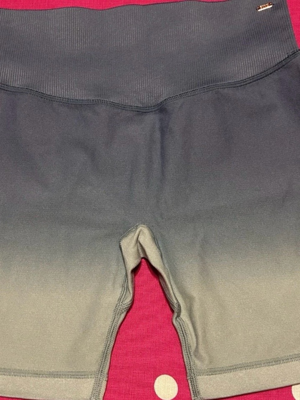 PINK Victoria's Secret Blue Green Ombre High-Waist Bike Shorts